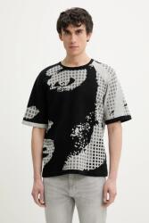 Desigual pamut pulóver PALERMO - fekete S