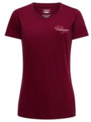 La Sportiva CLIMB FLOWER T-SHIRT Women Tricou cu mânecă scurtă Redwood/Azalea XS