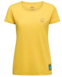 La Sportiva CLIMBING ON THE MOON T-Shirt Women Tricou cu mânecă scurtă Giallo/Viola XS