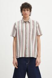 Barbour pamut ing Barbour Lipton Striped S/S Relaxed Fit Shirt - zöld L