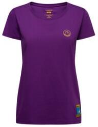 La Sportiva CLIMBING ON THE MOON T-Shirt Women Tricou cu mânecă scurtă Viola/Giallo XL