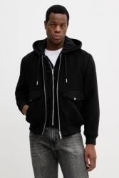 Moose Knuckles dzseki gyapjúkeverékből ELINGTON - fekete M