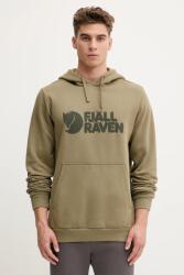 Fjallraven pamut melegítőfelső Logo Hoodie F84144 622 - zöld S