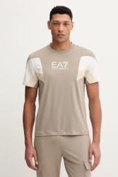 EA7 Emporio Armani pamut póló - barna L