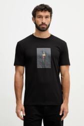 Giorgio Armani pamut póló - fekete L - answear - 16 090 Ft