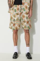 Drôle de Monsieur vászon rövidnadrág Le Short Jeu de Cartes - narancssárga XL