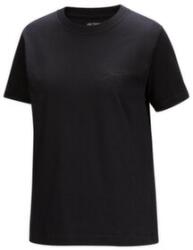 Arcteryx Kragg Cotton Little Bird Crew SS Women Tricou cu mânecă scurtă Black/Black M