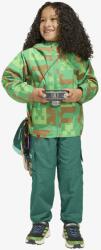 Adidas Terrex Minecraft Climaproof Rain Jacket Gyerekkabát - green/brown desert/luc lime - 116 cM