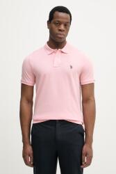U. S. Polo Assn U. S. Polo Assn. pamut póló DHM PIQUE - rózsaszín L