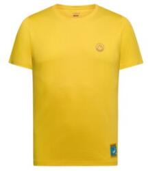 La Sportiva Climbing on the Moon T-Shirt Men Tricou cu mânecă scurtă Giallo/Viola XL
