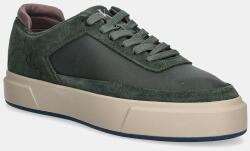 Calvin Klein bőr sportcipő BASKET CUPSOLE LACEUP LTH-NU - zöld Férfi 41