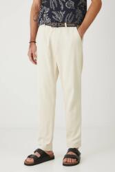 MEDICINE nadrág vászonkeverékből - bézs M