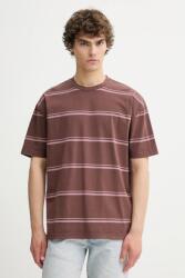 Samsoe Samsoe pamut póló SAHAKEEM - barna S