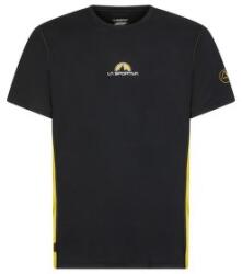 La Sportiva PROMO TEE Men Tricou cu mânecă scurtă Black/Yellow L
