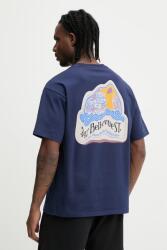 Napapijri pamut póló FLUORITE - sötétkék XXL