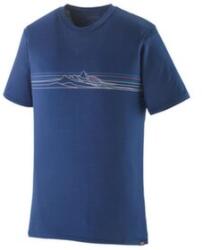 Patagonia Capilene® Cool Merino Graphic Shirt Men Tricou cu mânecă scurtă Strata Stripe: Clement Blue XL