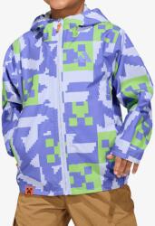Adidas Terrex Minecraft Climaproof Rain Jacket Gyerekkabát - violet to/cobalt blue/luc lime - 116 cM