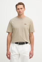 Aeronautica Militare pamut póló - bézs L - answear - 16 090 Ft
