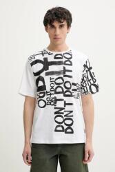 Desigual pamut póló LONDON - fehér L