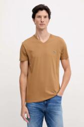 Lacoste férfi pamut póló - bézs XXL - answear - 16 090 Ft