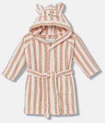 Liewood gyerek pamut fürdőköpeny Lily Bathrobe - narancssárga 122-128