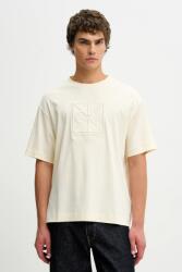 Calvin Klein pamut póló - bézs S - answear - 18 990 Ft