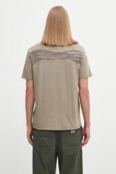 Napapijri pamut póló S-Back Graphic - zöld XL