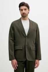 Armani Exchange blézer vászonkeverékből - zöld 38