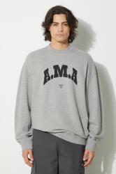 Marcelo Burlon pamut melegítőfelső Ama Comfort Crewneck - szürke XL