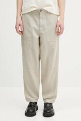 Barbour lennadrág Barbour Natural Linen Blend Trouser - bézs 34