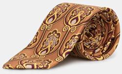 Drôle de Monsieur selyen nyakkendő Cravate Tapisserie Florale - narancssárga Univerzális méret