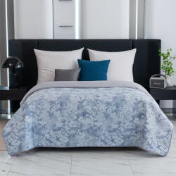  FLOWERS ágytakaró kék/szürke Méret: 170 x 210 cm