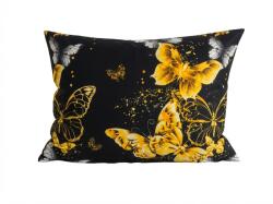  Mikroszálas párnahuzat GOLD BUTTERFLY 50x70 cm, fekete