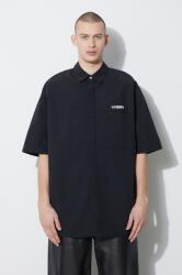 Marcelo Burlon ing Logo Nylon Over Shirt - fekete M