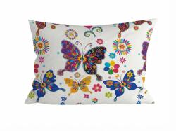  Mikroszálas párnahuzat SZÍNES LEPKE 50x70 cm, fehér