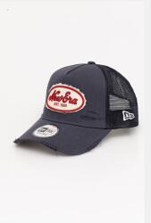 New Era baseball sapka OVAL CANVAS DISTRESS TRUCKER - sötétkék Univerzális méret