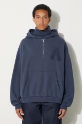 AMBUSH pamut melegítőfelső Collar Rib Sweatshirt Insignia - kék L