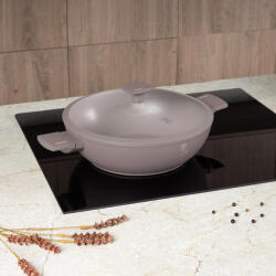 Berlinger Haus Wok fedővel, 30 cm, Taupe - BH-8095 (BH/8095)