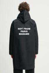 Drôle de Monsieur rövid kabát La Parka Slogan - fekete XL