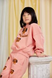 Mini Rodini gyerek pamut melegítőnadrág Doggies - narancssárga 104-110