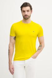 Lacoste t-shirt férfi pamut - sárga XXL