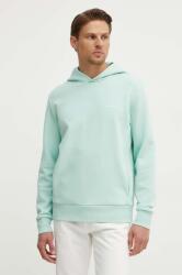 Calvin Klein kapucnis melegítőfelső férfi pamuttal - türkiz S - answear - 21 990 Ft