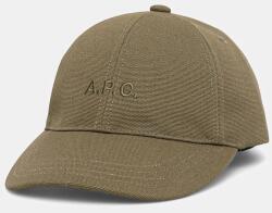 APC A. P. C. pamut baseball sapka casquette charlie - zöld 56