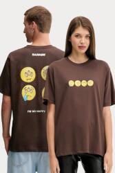 Barrow pamut póló - barna S - answear - 21 890 Ft