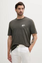 Giorgio Armani pamut póló - zöld XL - answear - 26 990 Ft