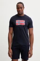 Napapijri pamut póló MAHSA - sötétkék M