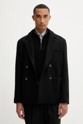 Barena Venezia gyapjú kabát Capospalla Molena - fekete 52