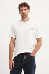 APC A. P. C. t-shirt pamut standard rue madame GOTS - bézs S