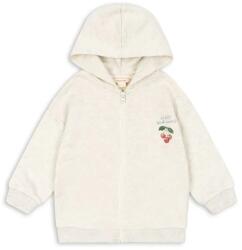 Konges Sløjd gyerek melegítőfelső pamutból LOUPY SWEAT ZIP HOOD OCS - bézs 80
