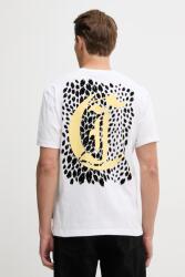 Just Cavalli pamut póló - fehér L - answear - 54 990 Ft